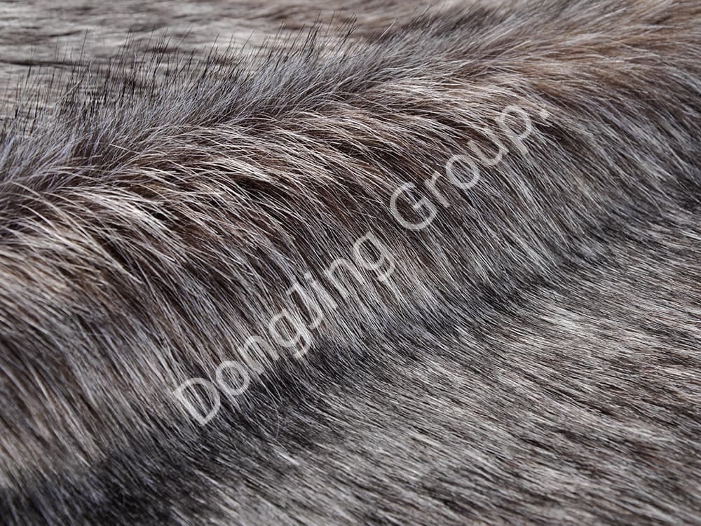 DP0801-Pince à café pointe teinte blanche faux fur fabric