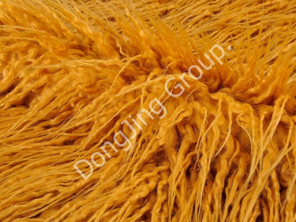 DP0972-Rouleau secondaire jaune faux fur fabric