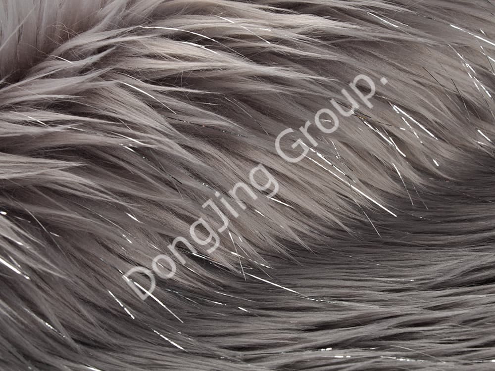 DP0940-Gris clip impression paquet de roulement de soie faux fur fabric