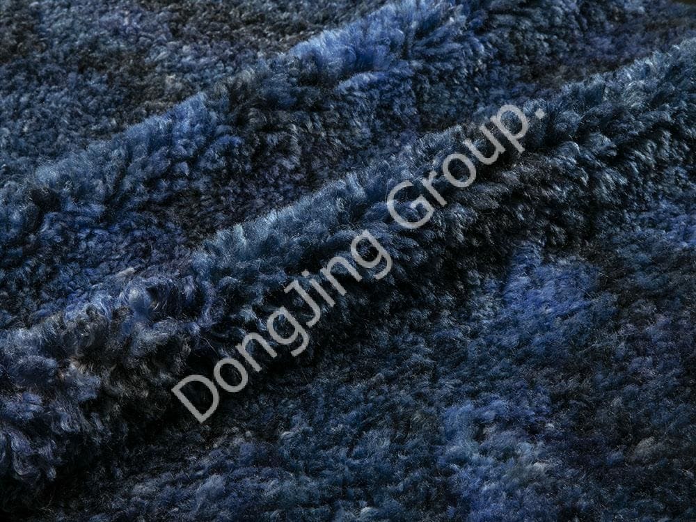 8KT0096-filet rond en laine de plage désordonnée faux fur fabric