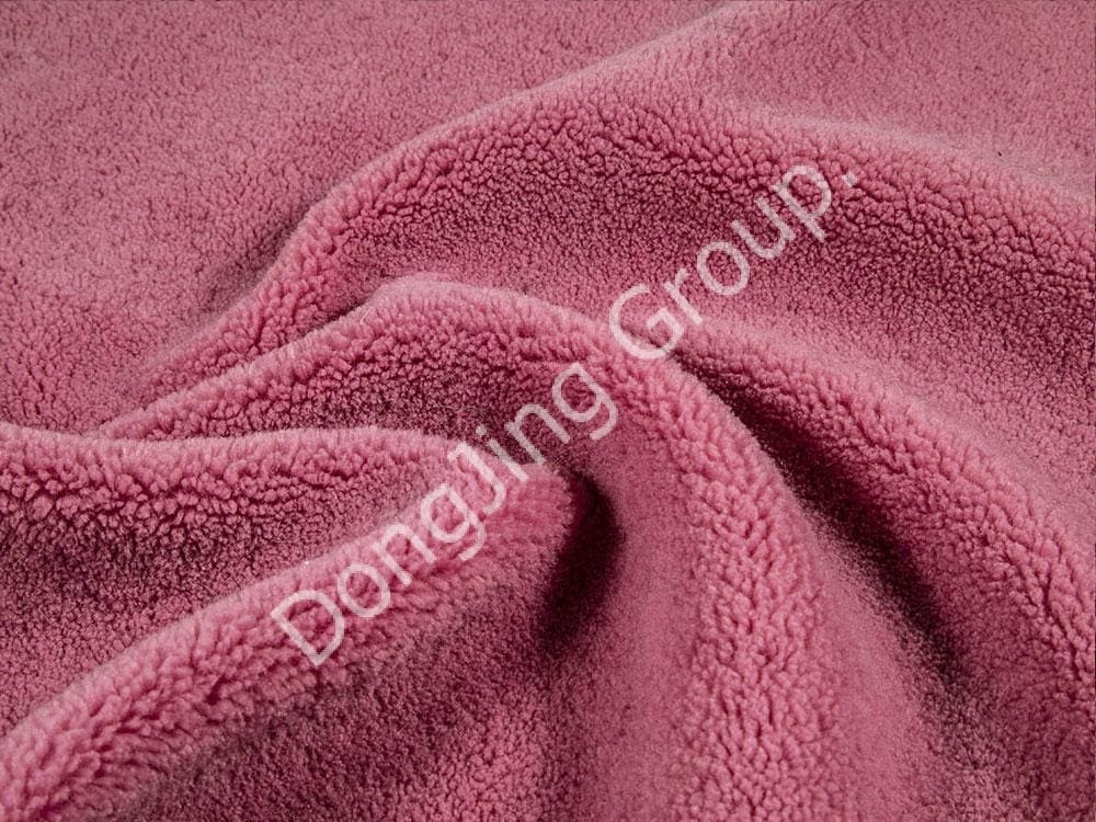 8T2688-Camel rose rouge faux fur fabric