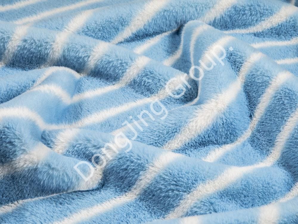 9KZ0104-Poil de lapin imprimé filet rond faux fur fabric