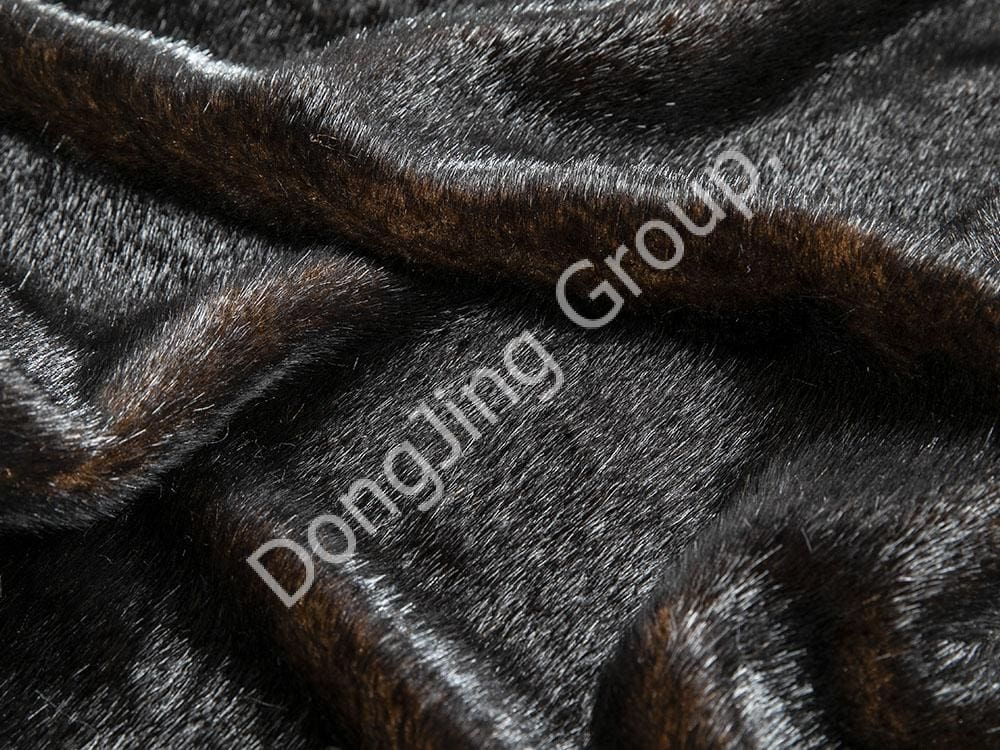 9P2563-Vison marron faux fur fabric