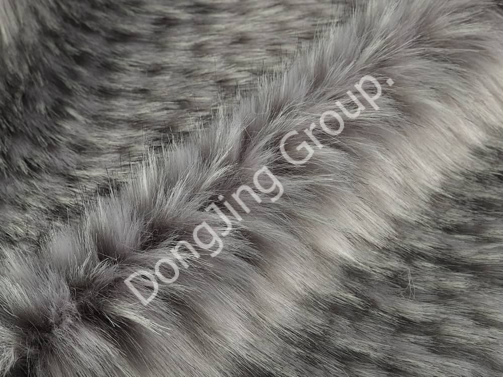 9W0685-Poils de raton laveur gris ananas faux fur fabric