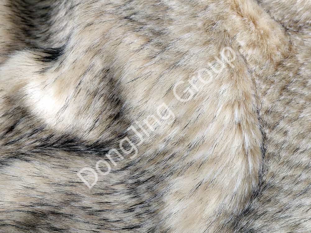 9W0688-Mélange de poils de raton laveur à l'ananas faux fur fabric