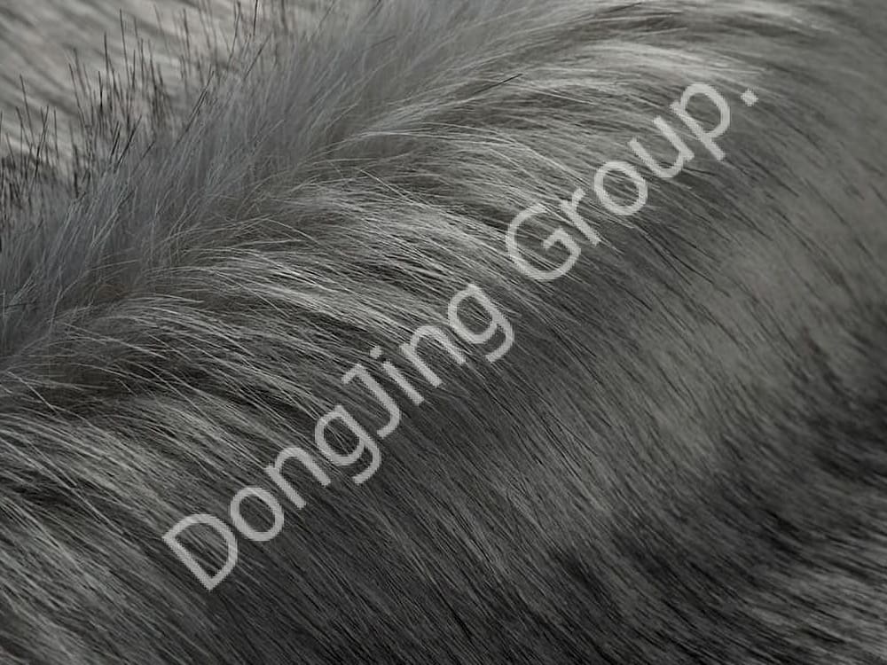 DP0621-embout teint en gris faux fur fabric