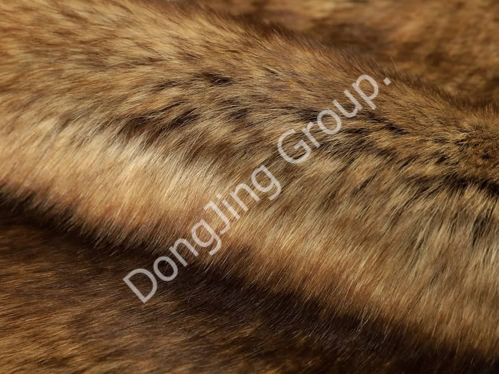 DP0628-Brown pull faux fur fabric