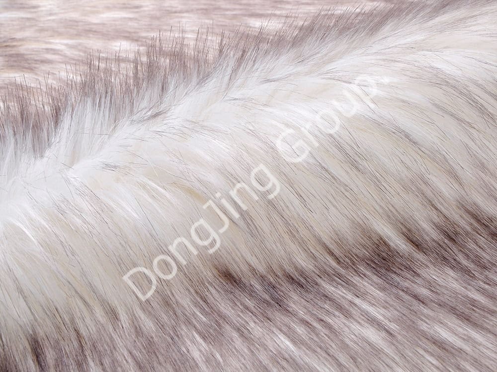 DP0632-Le rouleau de pointe teint en blanc faux fur fabric