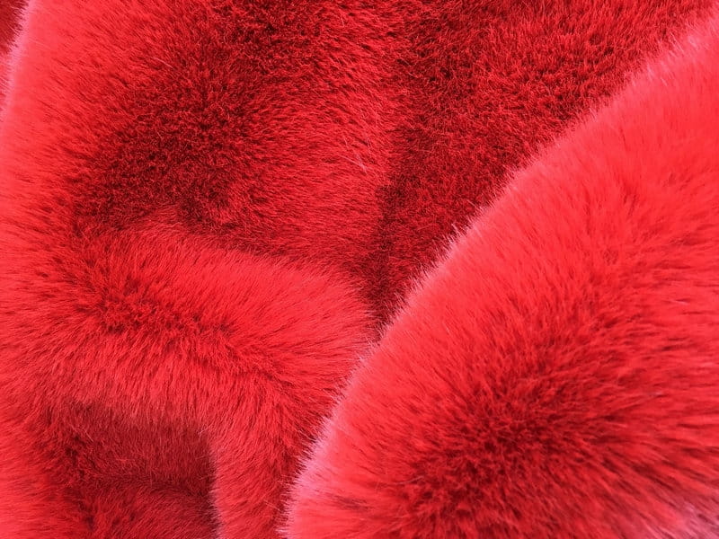 XD0006-Renard doré de gravier rouge faux fur fabric