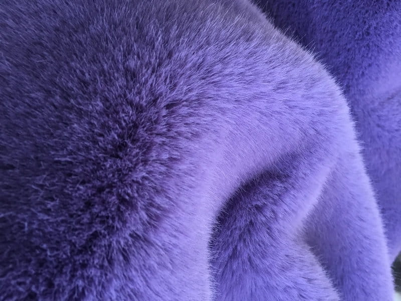 XD0014-Renard Doré Violet faux fur fabric