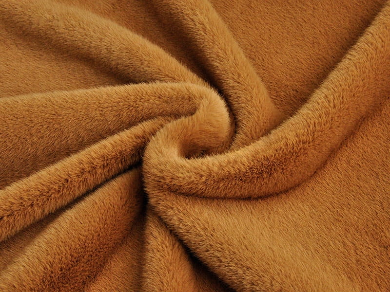 XKD0019-Vison d'Amérique du Sud du désert rouge faux fur fabric