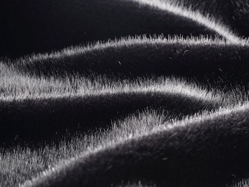 XKD0055-Vison noir d'Amérique du Sud faux fur fabric