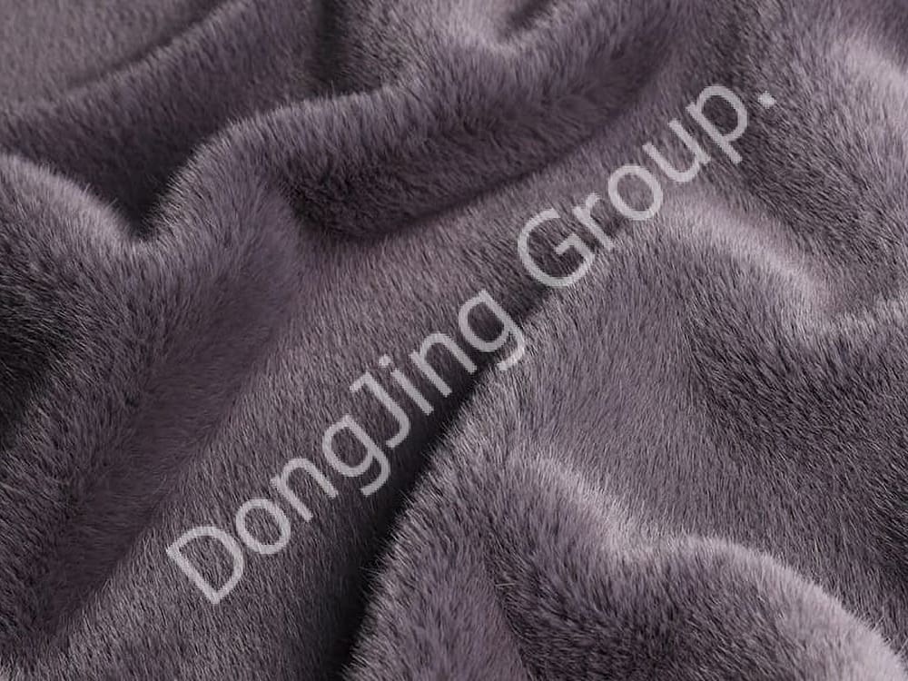 XKD0087-Vison d'Amérique du Sud gris marron faux fur fabric