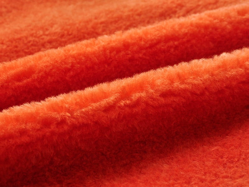 XKT0252-Corail Orange Petit Toka faux fur fabric